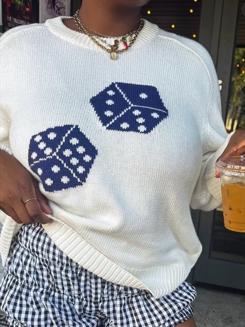Abercrombie and Fitch Dice Crewneck